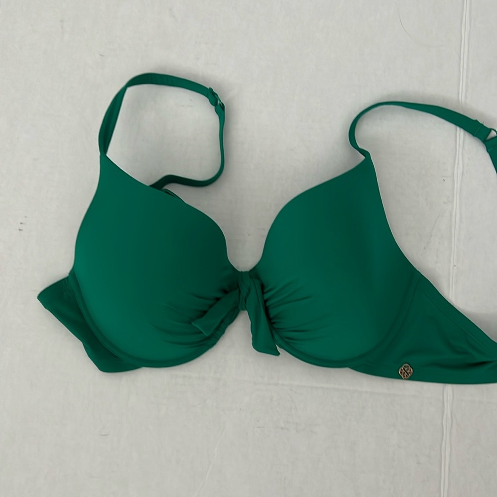 Turquoise Couture Bikini Top